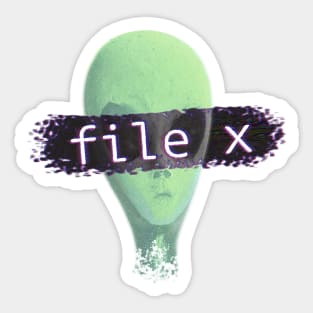 Alien x-files Sticker